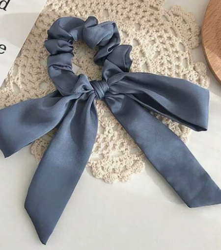 Satin Bow Scrunchie