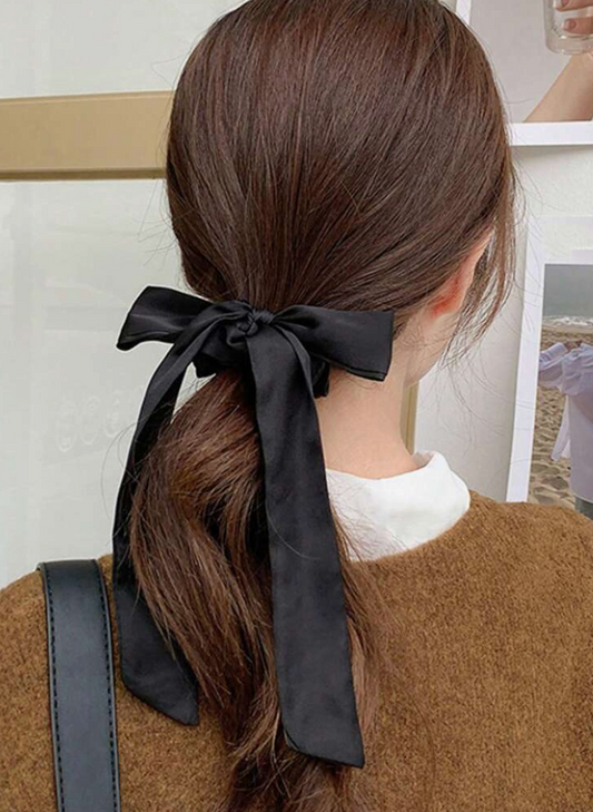 Satin Bow Scrunchie